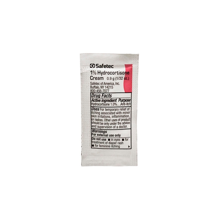 Safetec 1% Hydrocortisone Cream Packet 1