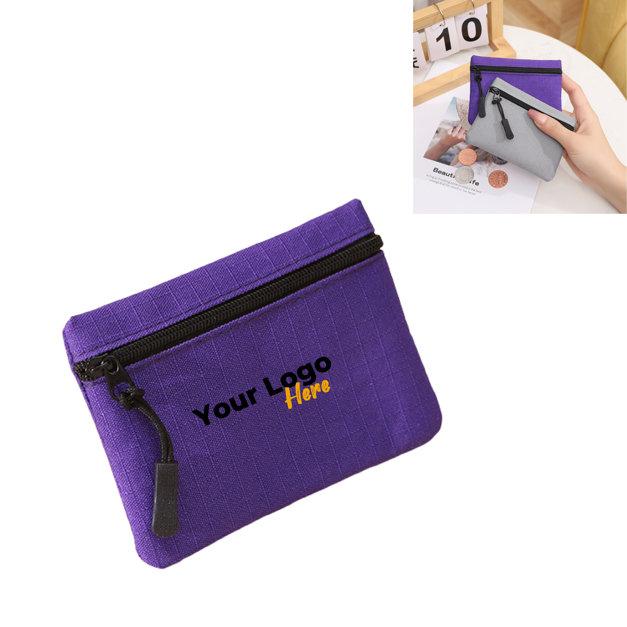 Portable Mini Zippered Coin Purse 2