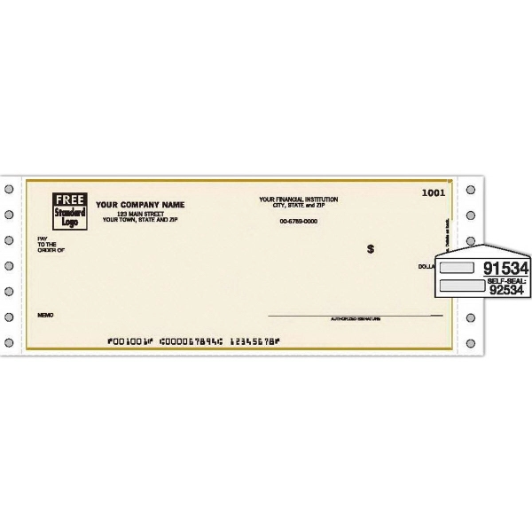 Multipurpose continuous check without lines 1