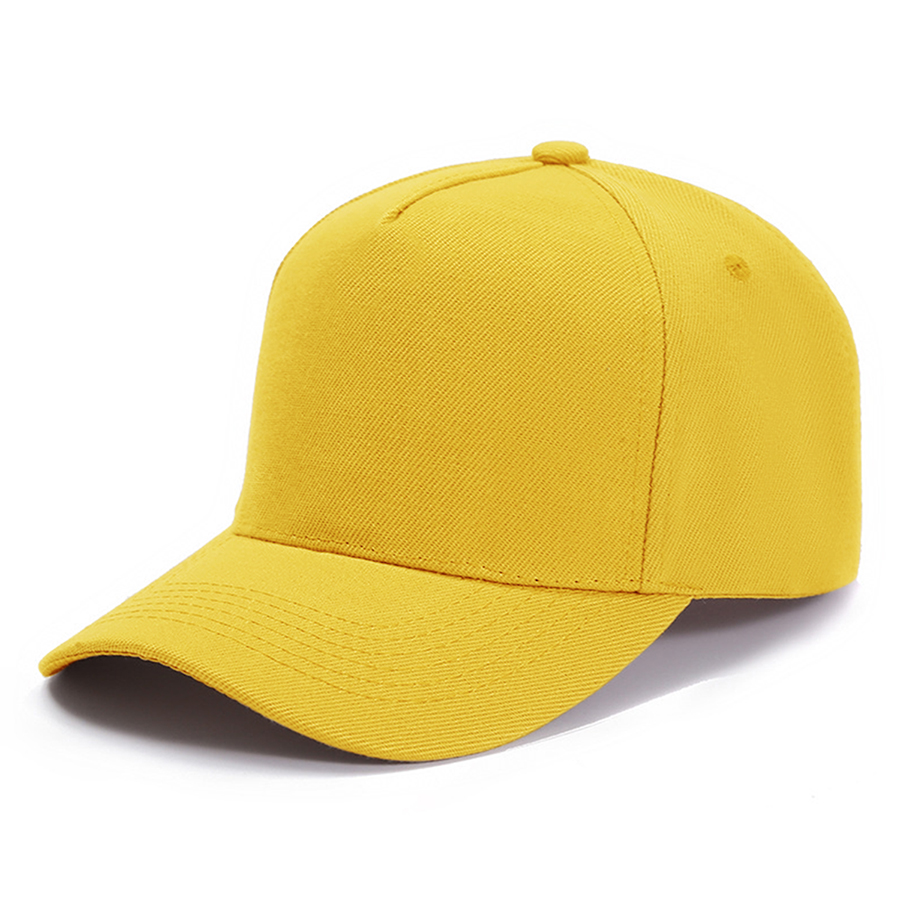 Stock Solid Color Polyester 5-Panel Cap 8