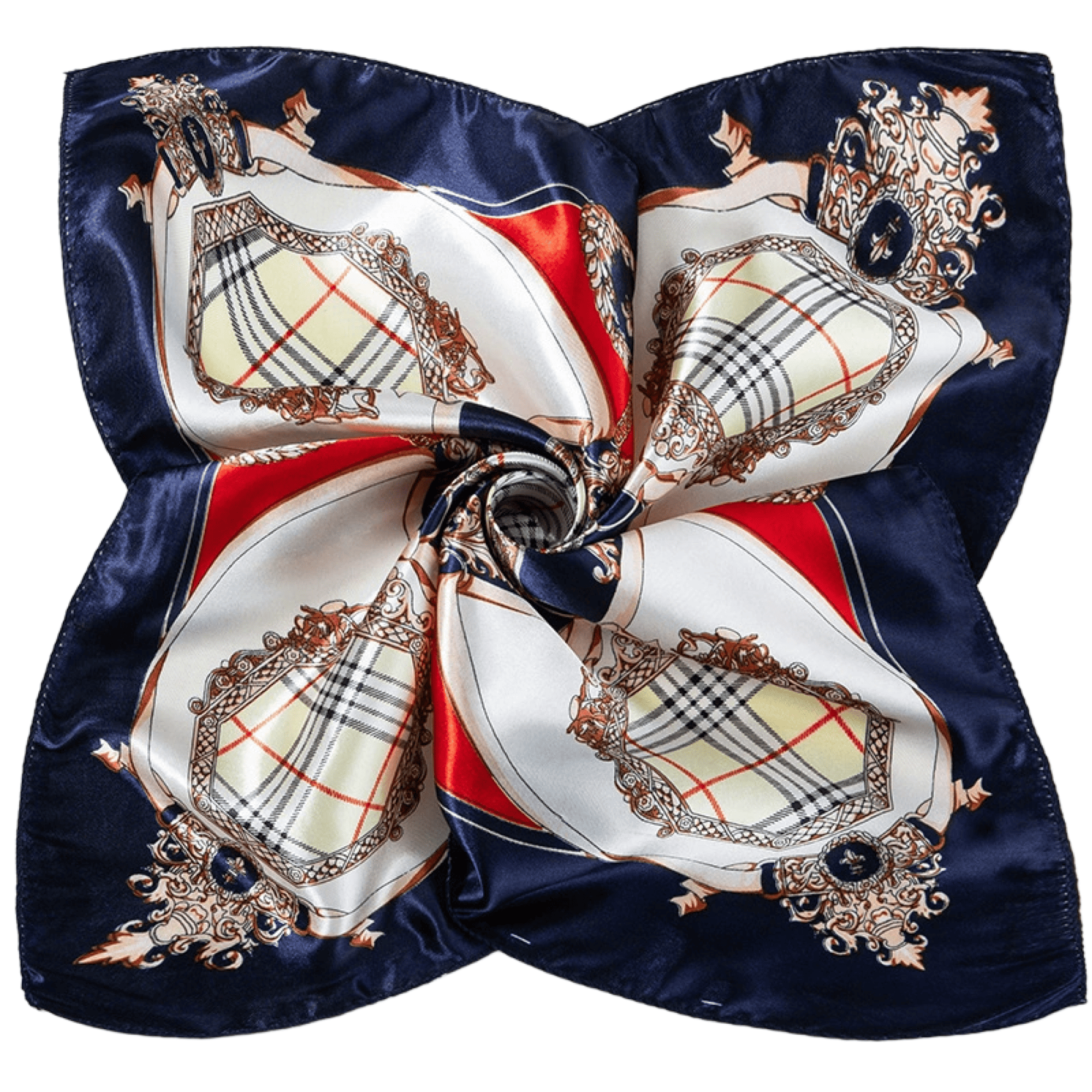 Custom Imitation Silk Fashion Square Scarf 5