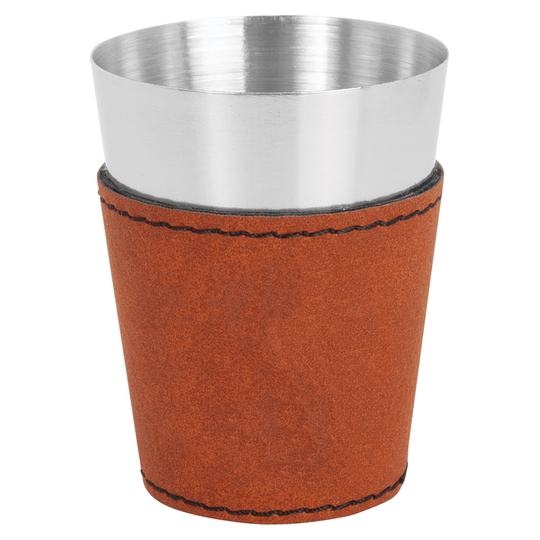 2oz. Rawhide Leatherette & Stainless Steel Shot Glass 2