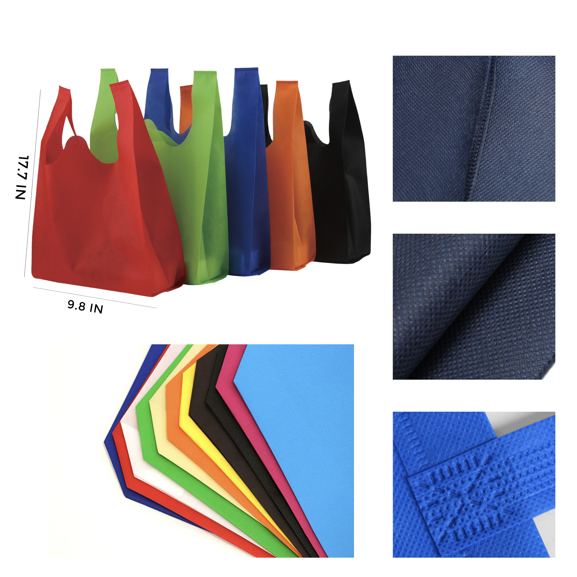 MOQ 10 PCS Non-woven Vest Bag 1