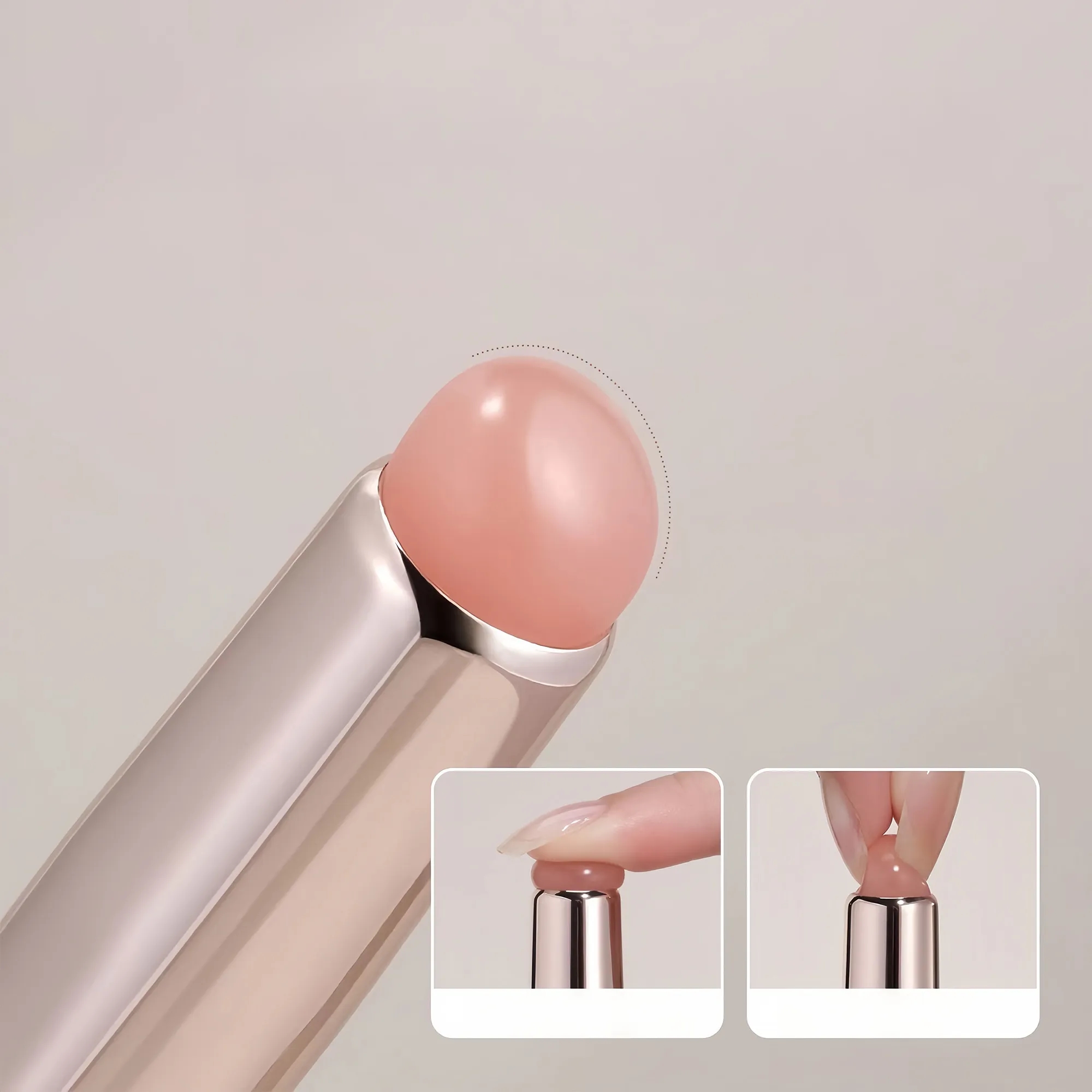 Portable Silicone Lip Brush With Dust-Proof Cover 2