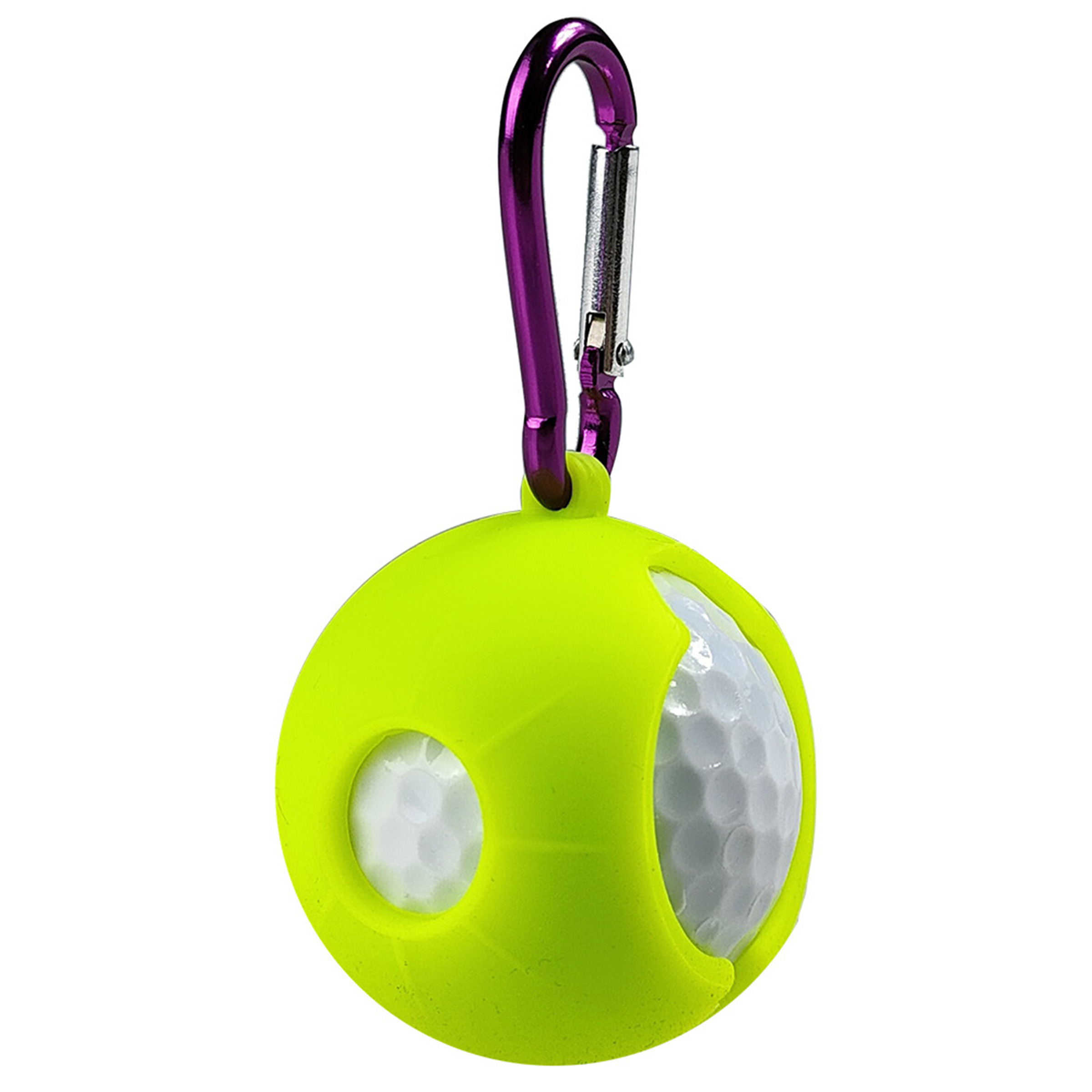 Silicone Golf Ball Holder with Carabiner 1