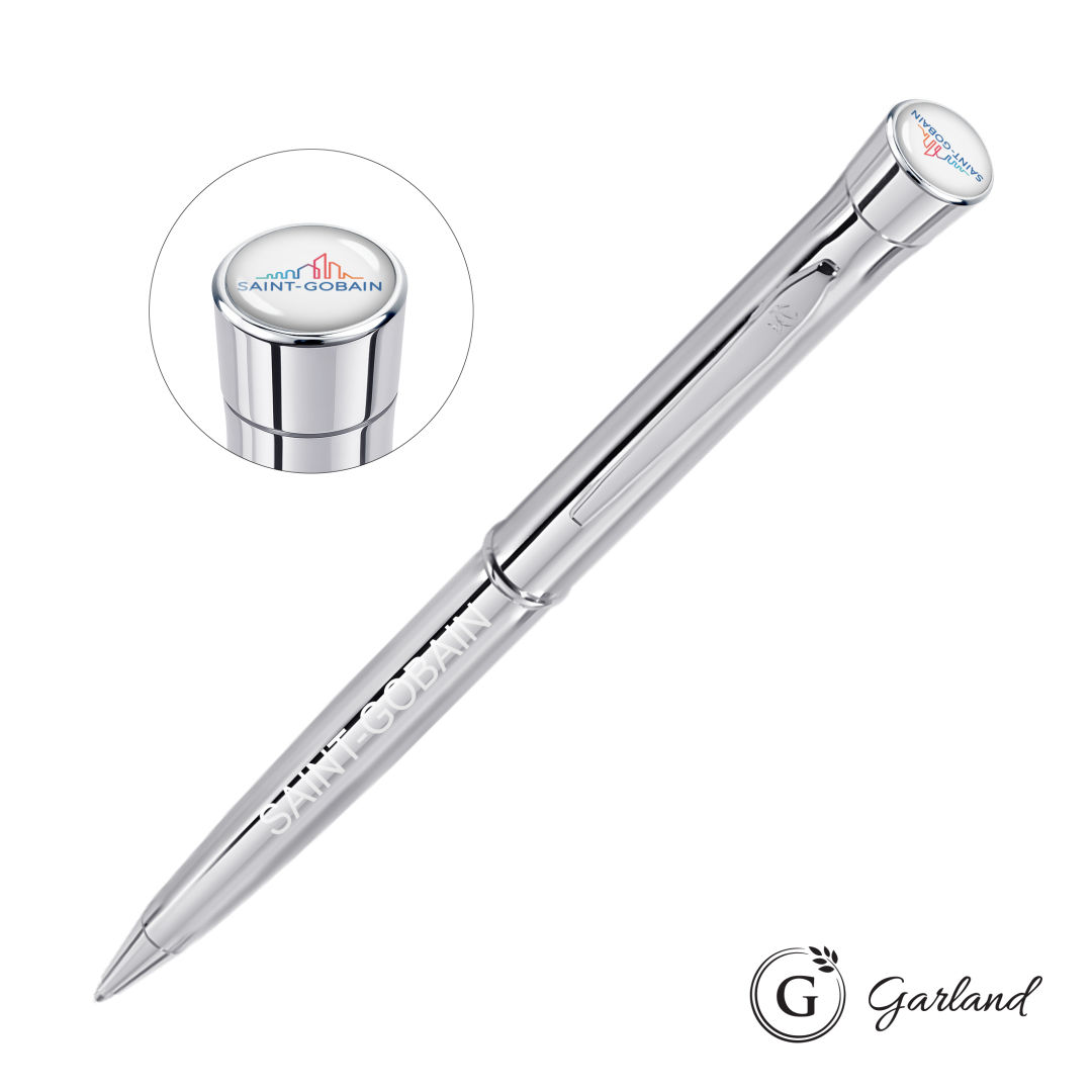 Garland® Signature Custom Twist Ballpoint Pen - Chrome