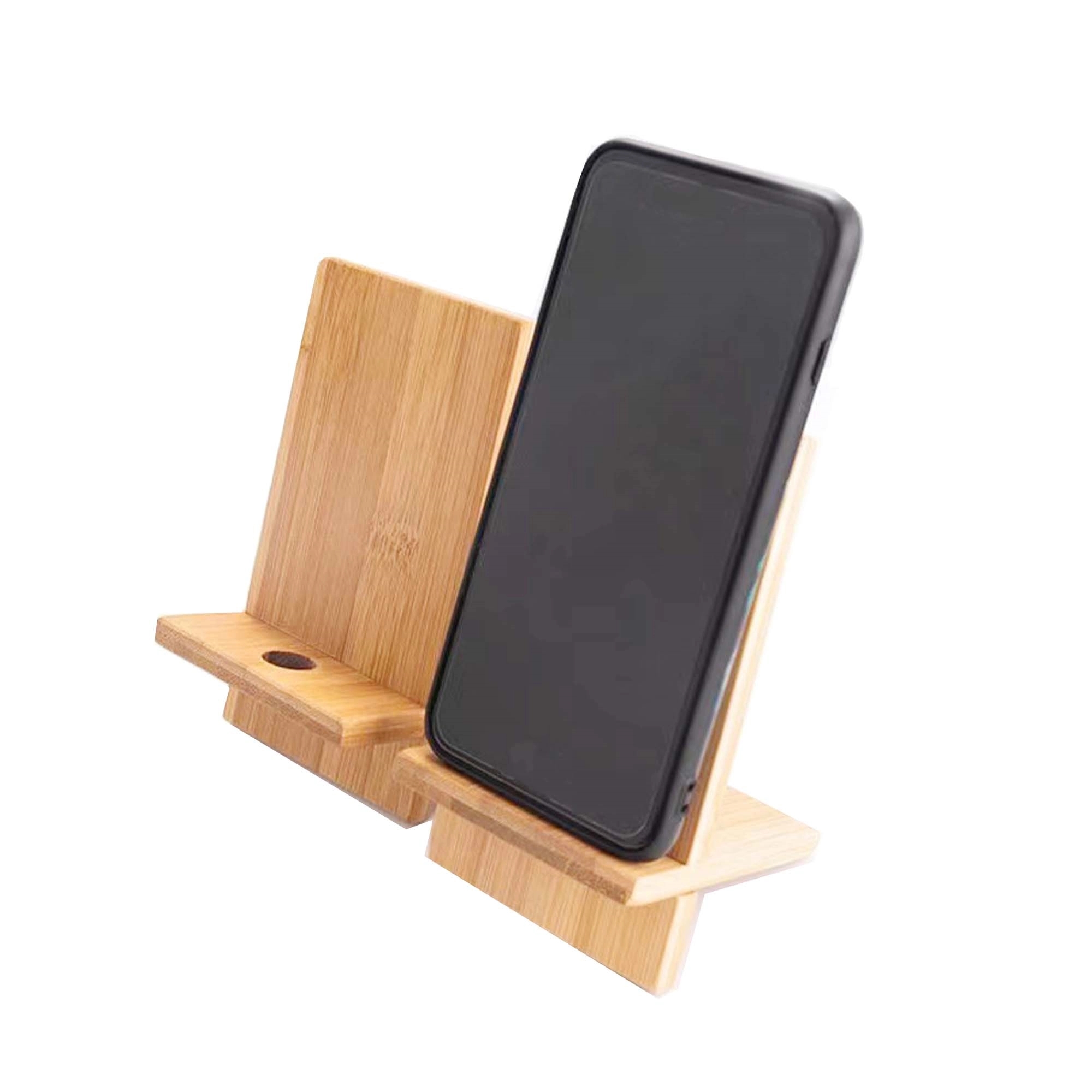 Bamboo Mobile Phone Holder Stand