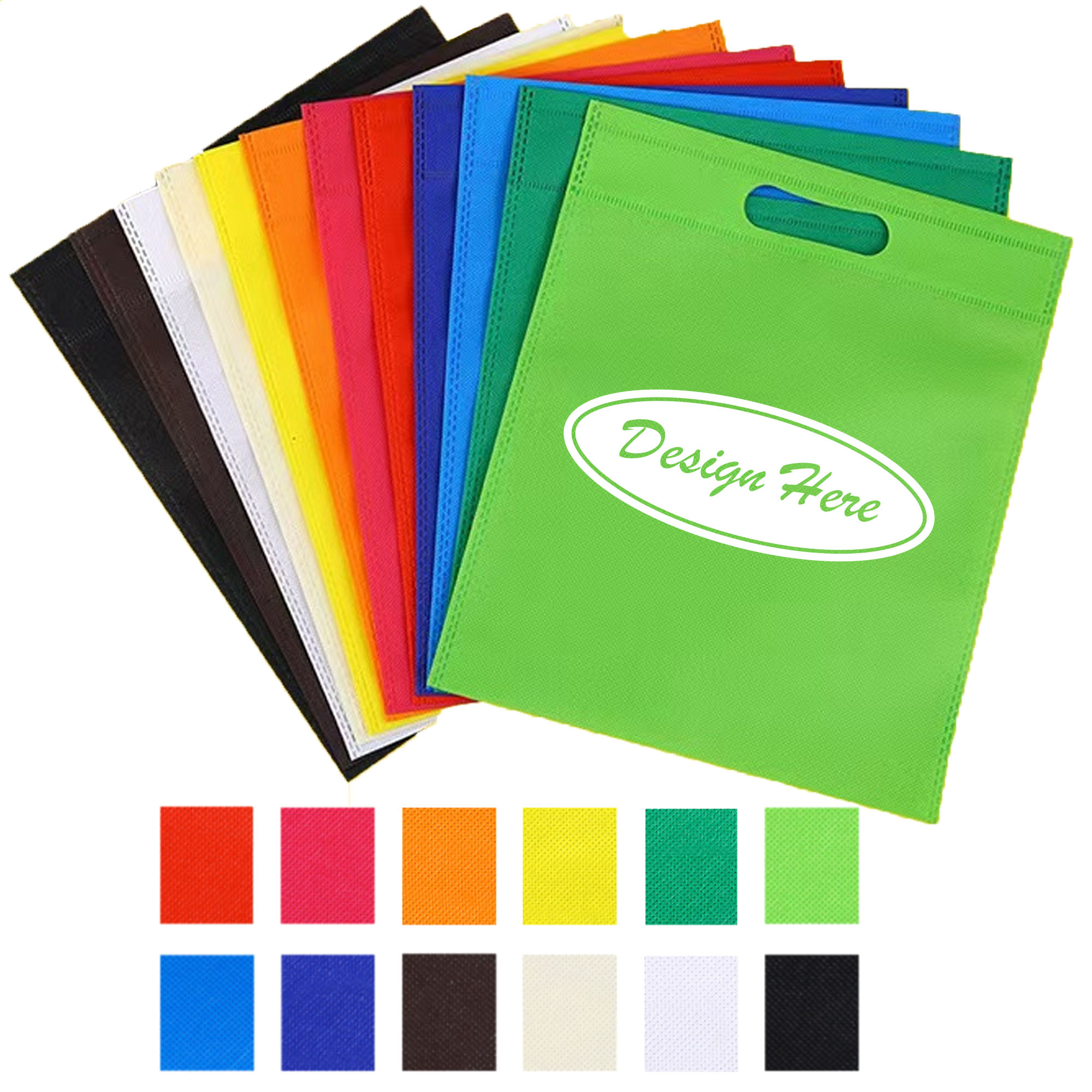 Customppingized Non-woven Bags & Flat-mouth Shopping 4