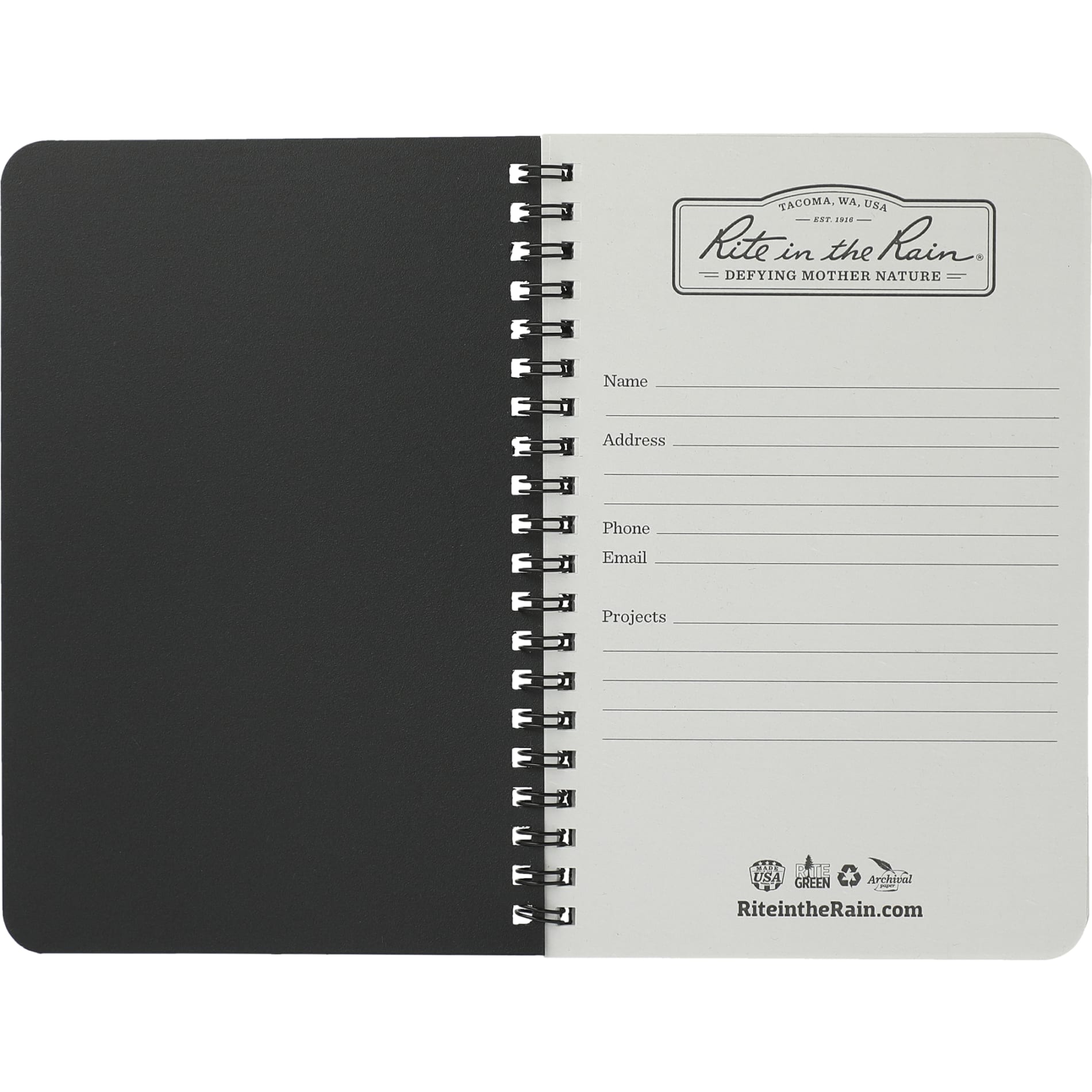 4.6” x 7” Rite in the Rain Side Spiral Notebook 27