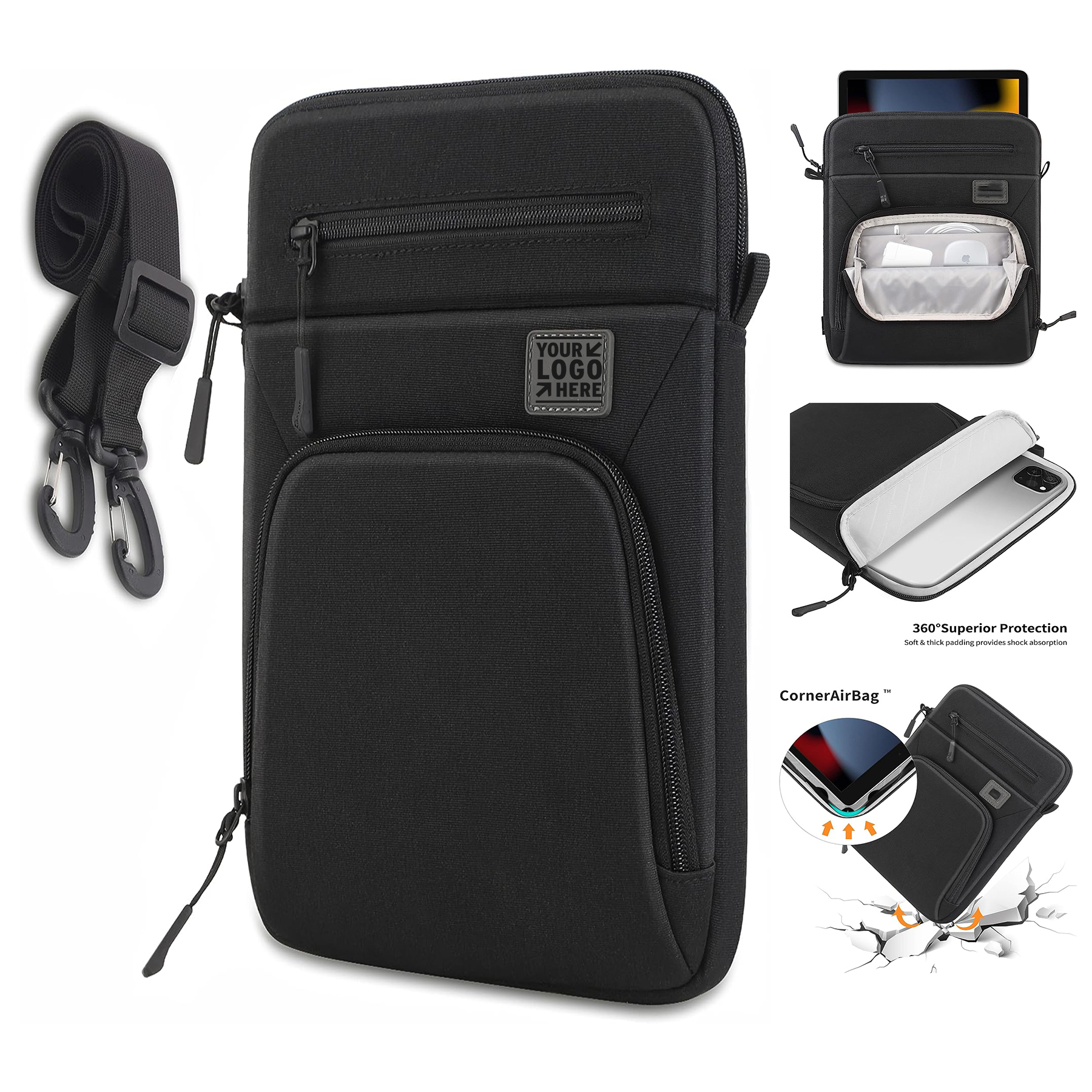 11" iPad Pro 10.9" iPad Air 4 Microsoft Surface Go Ultimate Protection Portability Tablet Sleeve