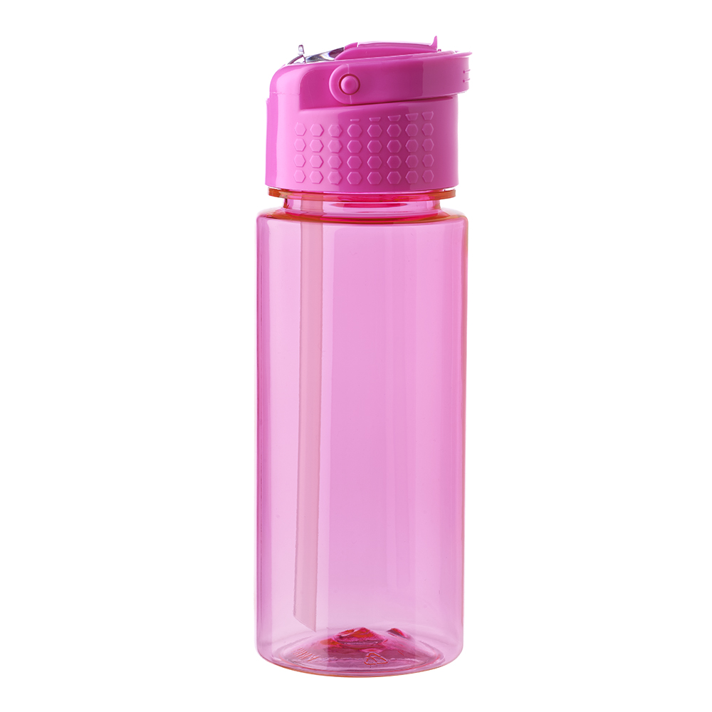 17 oz. Transparent Plastic Water Bottle with Carrying Handle 18