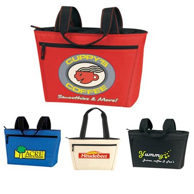 Two Tone 12-pack lunch cooler tote 2