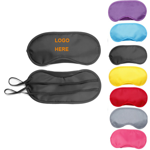 Polyester Sleep Mask W/ Dual Elastic Straps 2