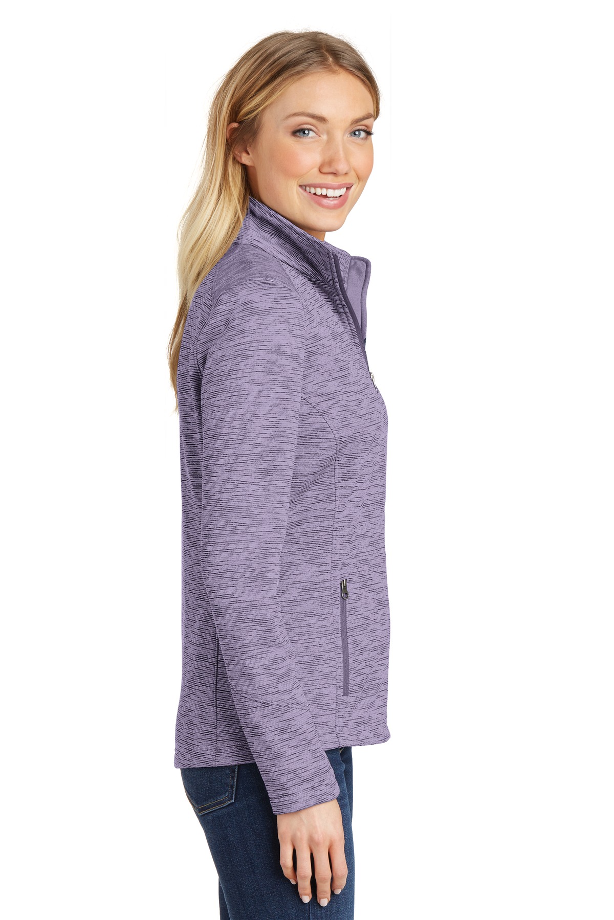 Port Authority Women's Digi Stripe Fleece Jacket. L231 24