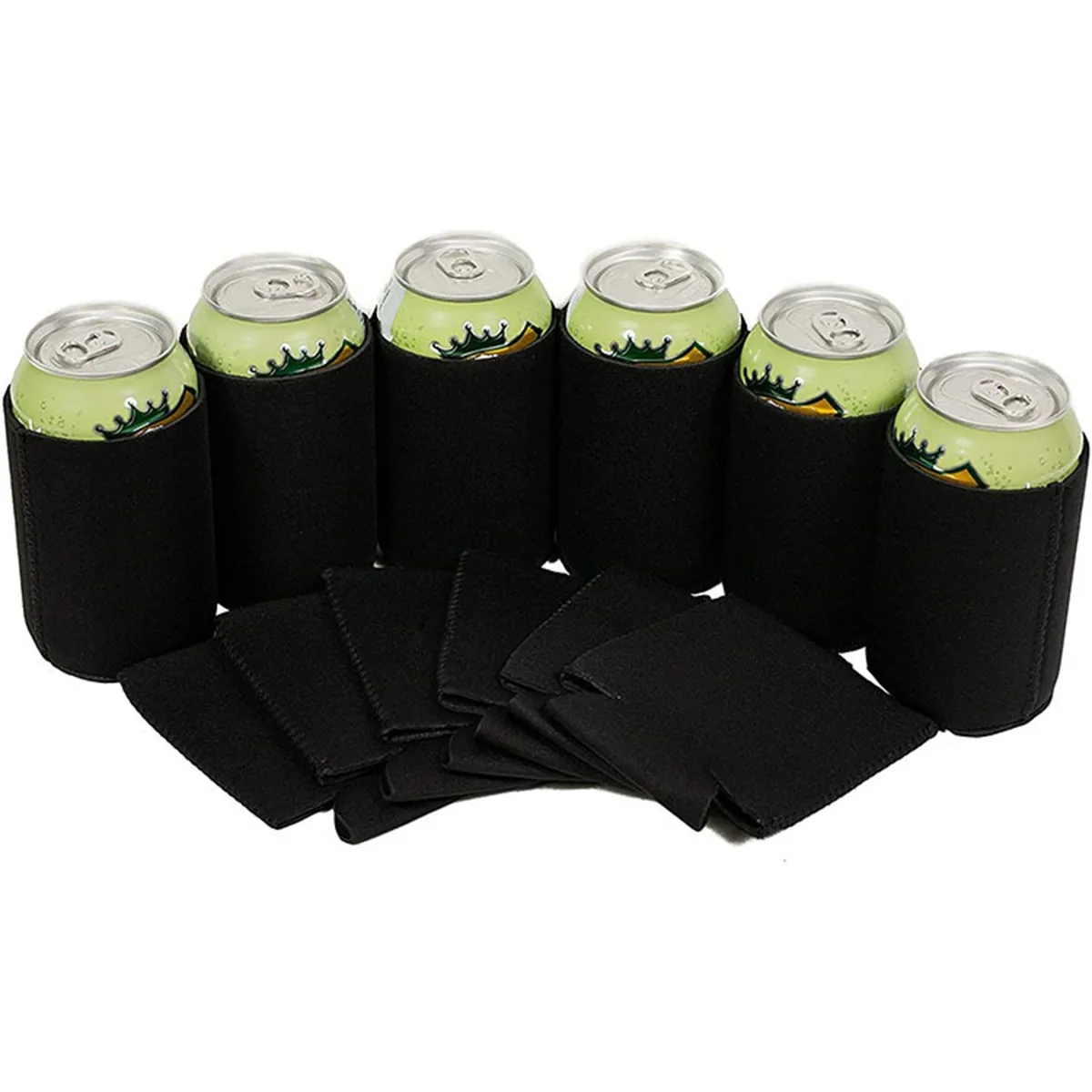 Beer And Coke Can Insulation Pads With Folding Bottom Cover 7