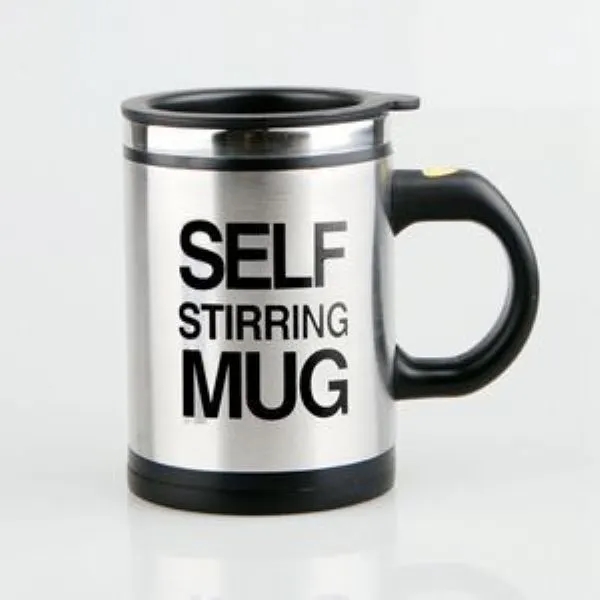 14 Oz. Stainless Steel Self Stirring Mug Mixing Cup 7