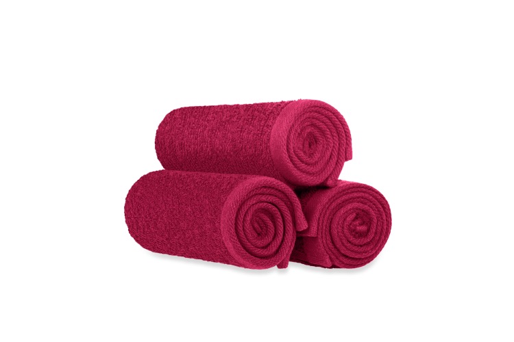 Burgundy Spa Salon Towel, 16 x 27, 2.75 lb. 1