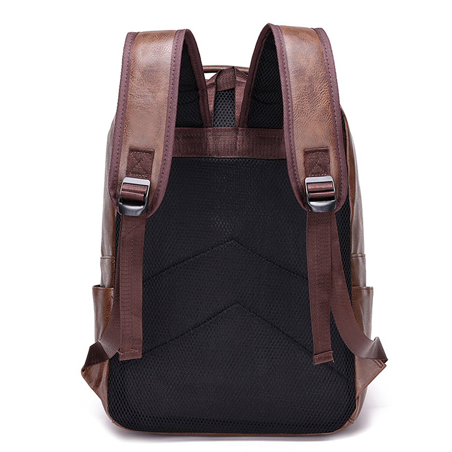 Large Capacity Waterproof Pu Business Travel Backpack 5