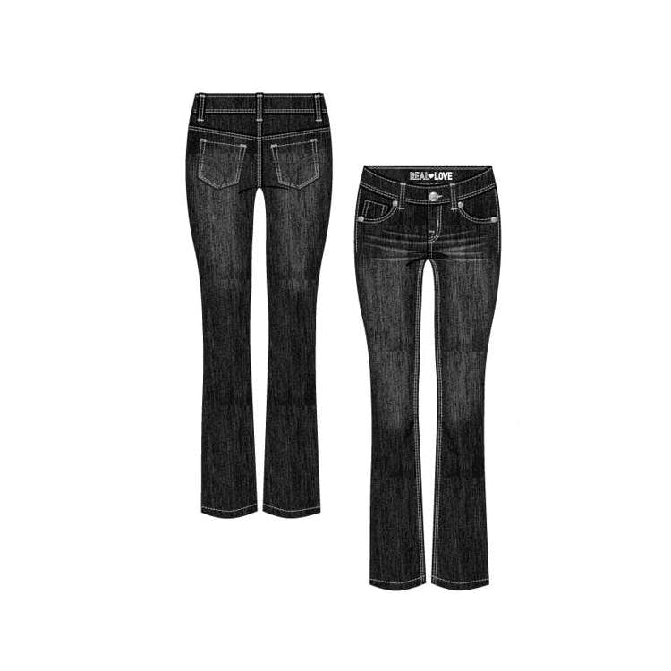 Girls Denim Boot Cut Jeans - Sizes 7-16 2