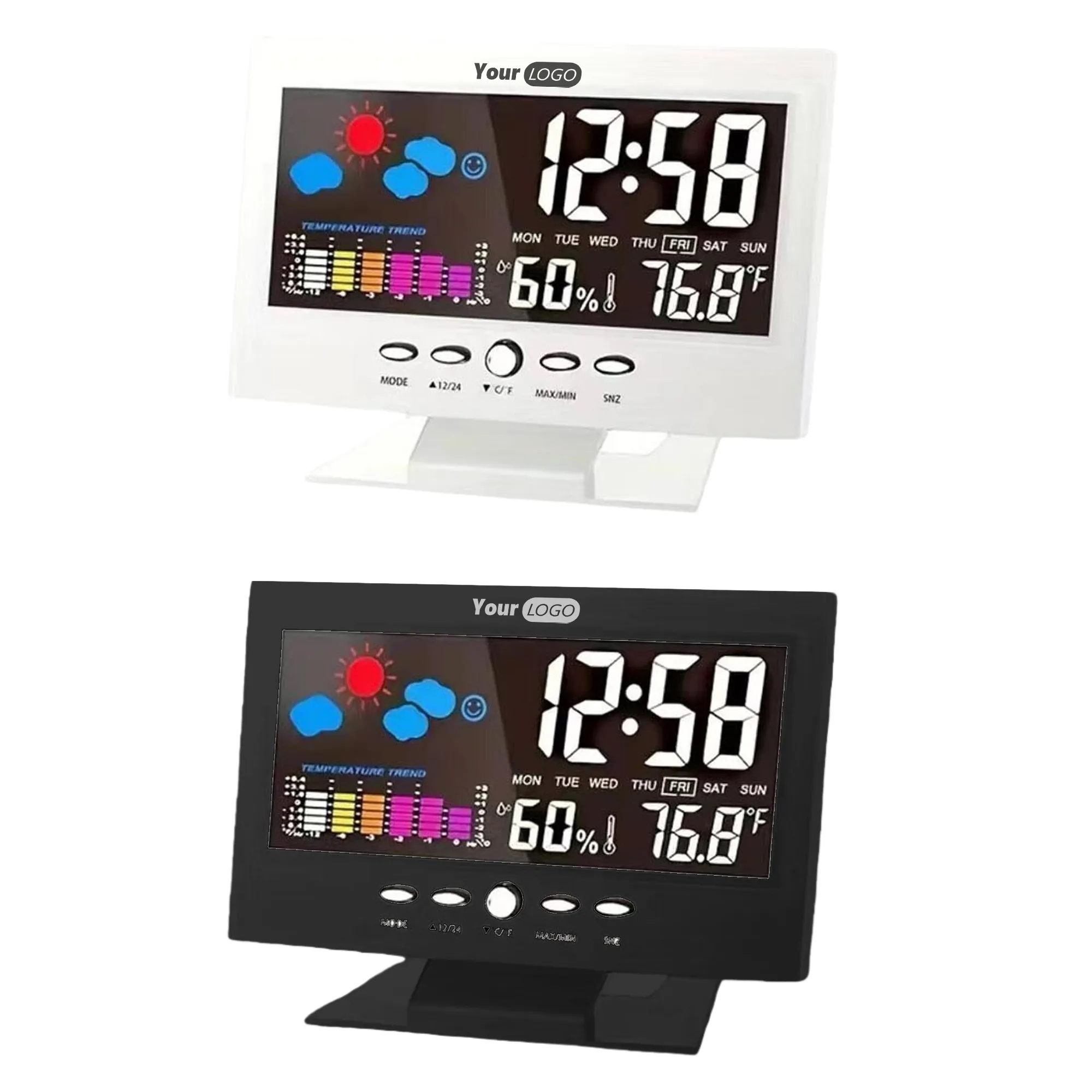 Multi-Function Color Screen Digital Clock