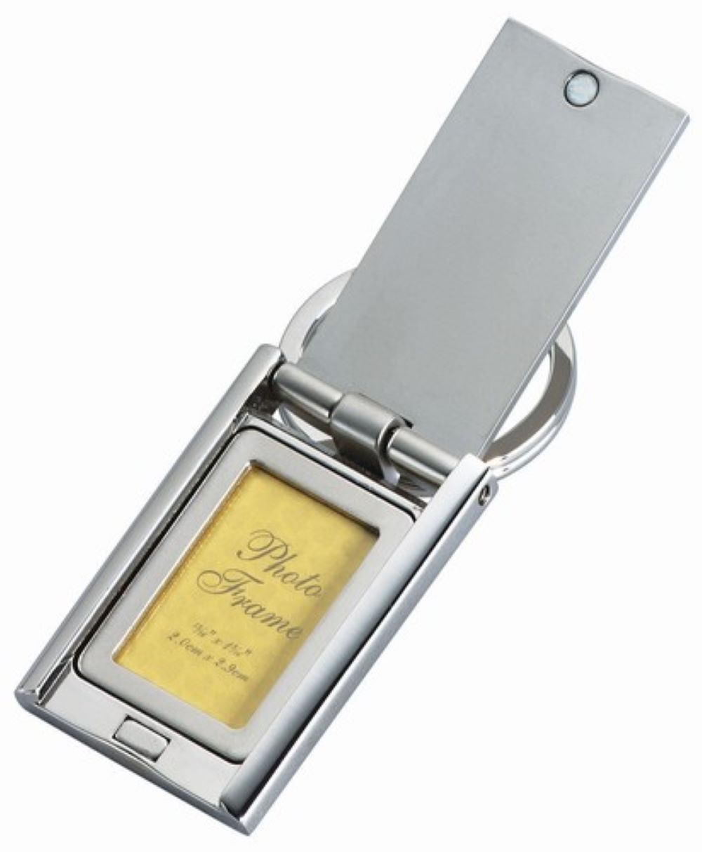 SILVER KEY CHAIN WITH PHOTO FRAME 1