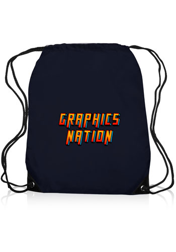 Black Trim Drawstring Bags 49