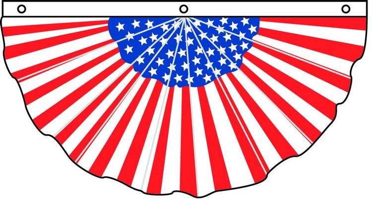 Pleated Full Fan Americana 2