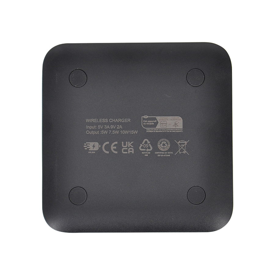 EcoTech Eco-Friendly 15W Wireless Fast Charging Power Bank with Light-Up Logo 1