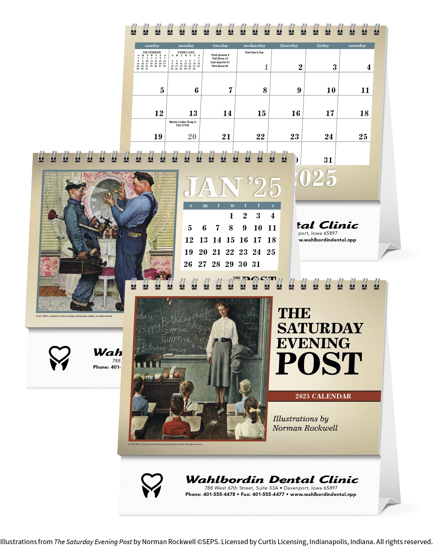 Triumph® Calendars The Saturday Evening Post Large Desk Calendar 15