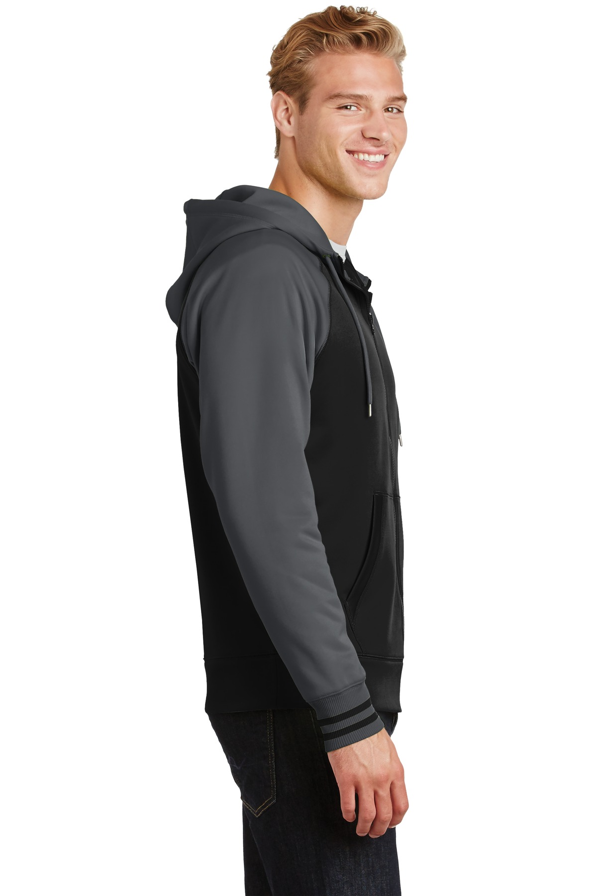 Sport-Tek Sport-Wick Varsity Fleece Full-Zip Hooded Jacket. ST236 6