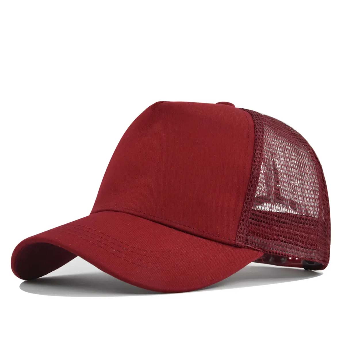 Durable 5 Panel Trucker Hat with Breathable Mesh Back 16