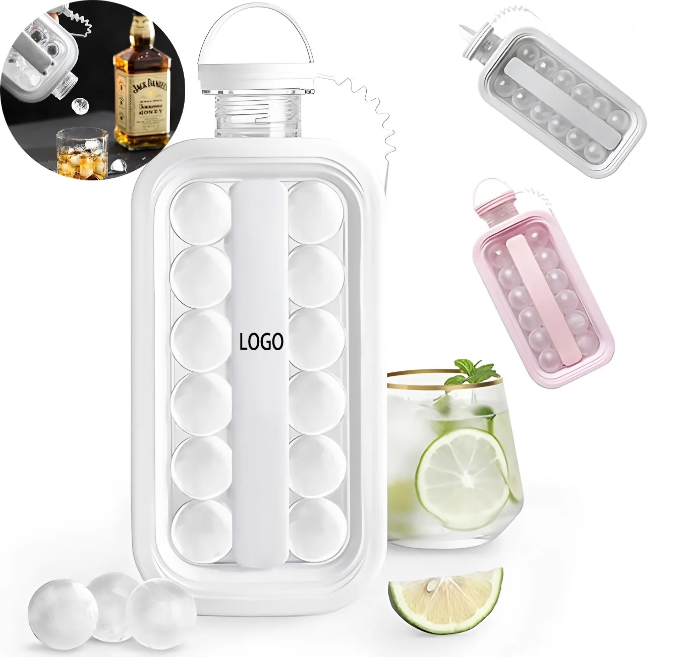 2 in 1 Ice Ball Maker Tray with 17 Spheres 7