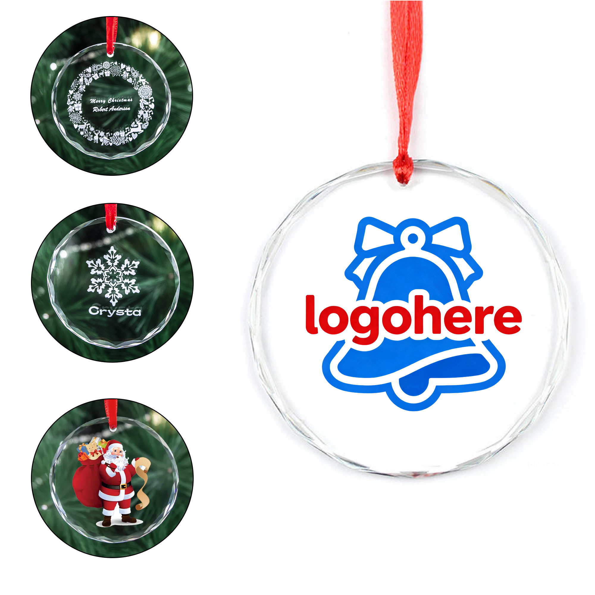 MOQ 50 Clear Christmas Decoration 2