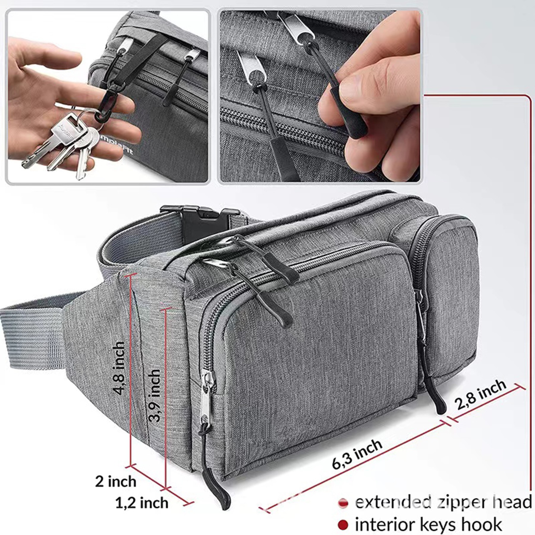 6 Pockets Belt Bag 2