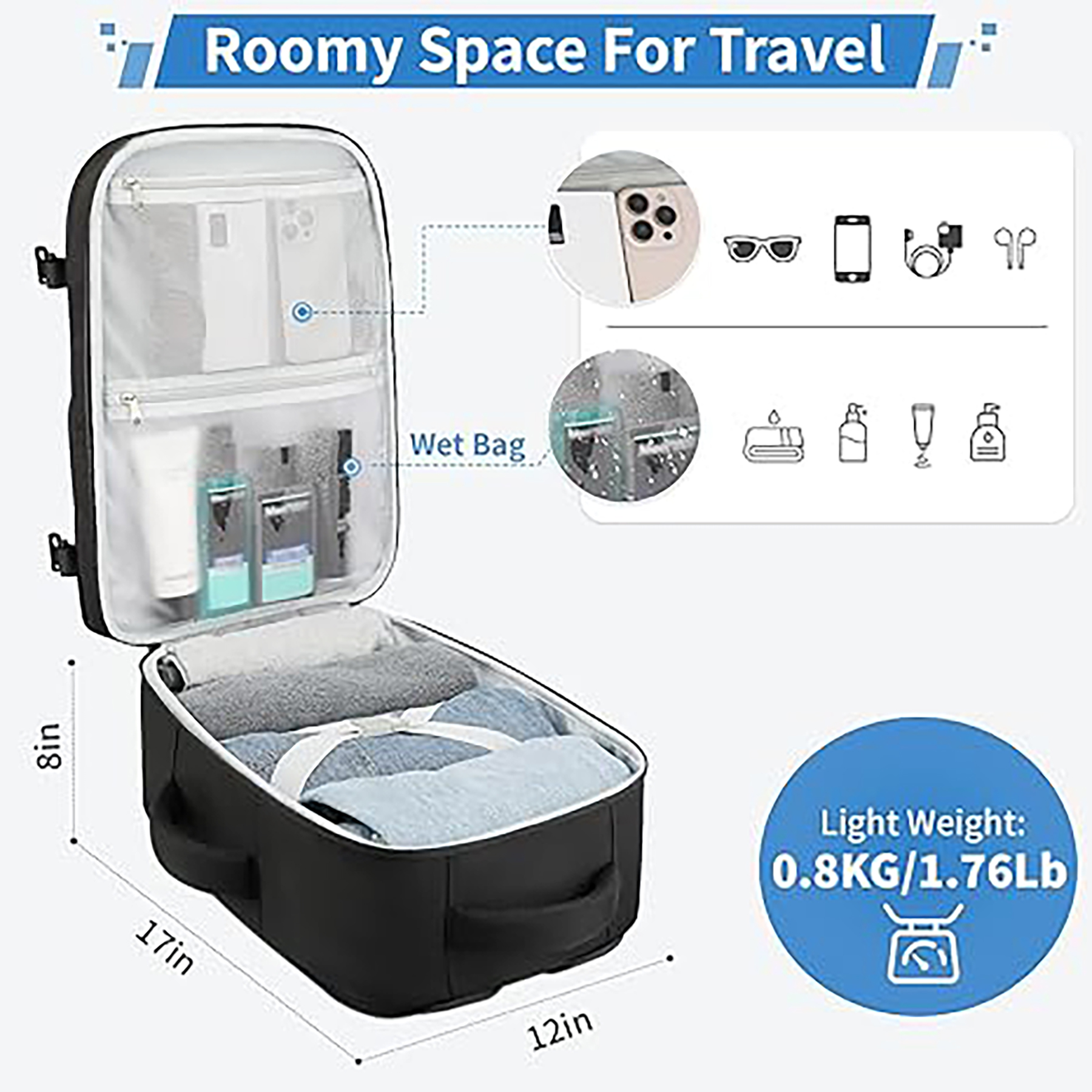 15.6 Inch Laptop Backpack Flight Approval 3