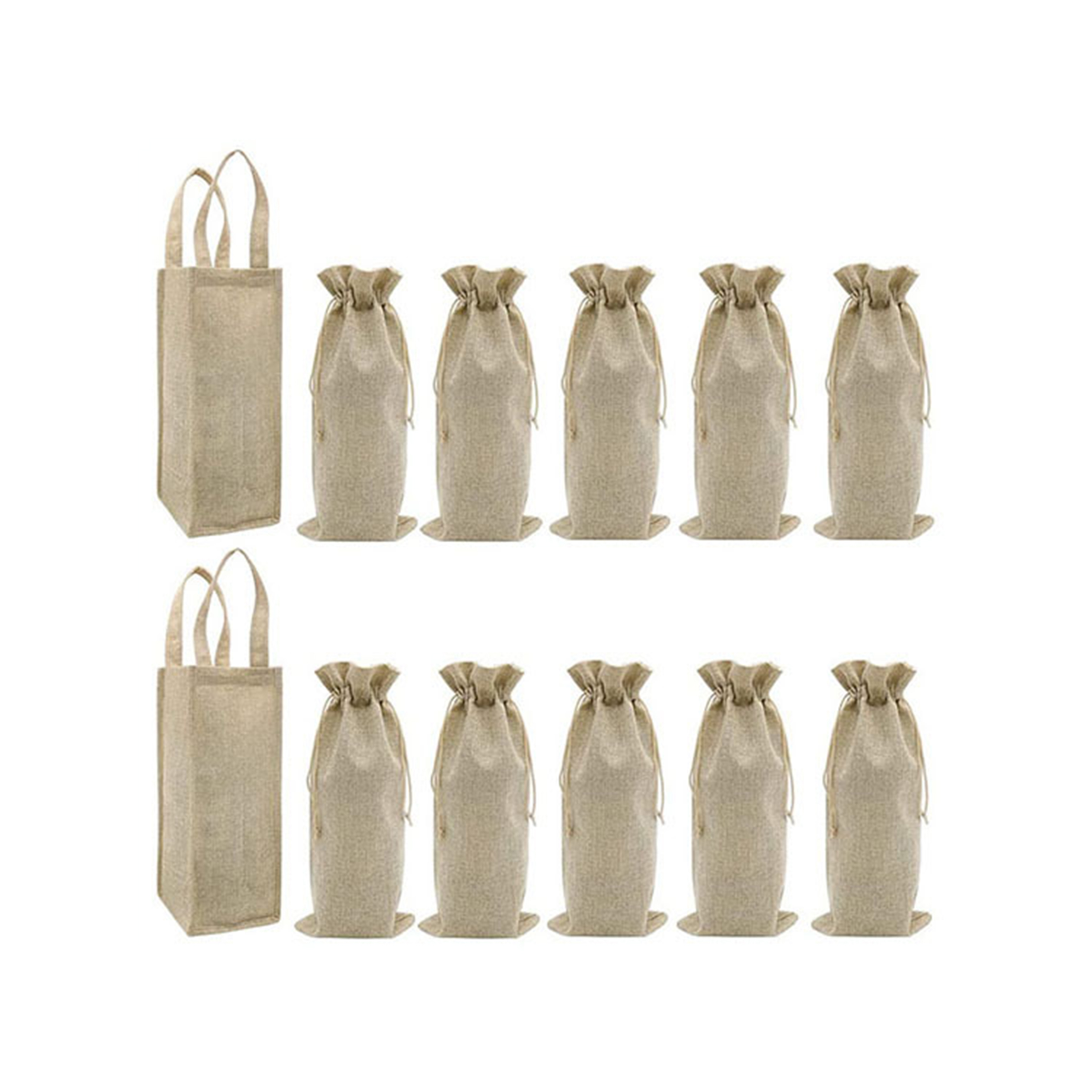 Jute Gift Wine Bag 7