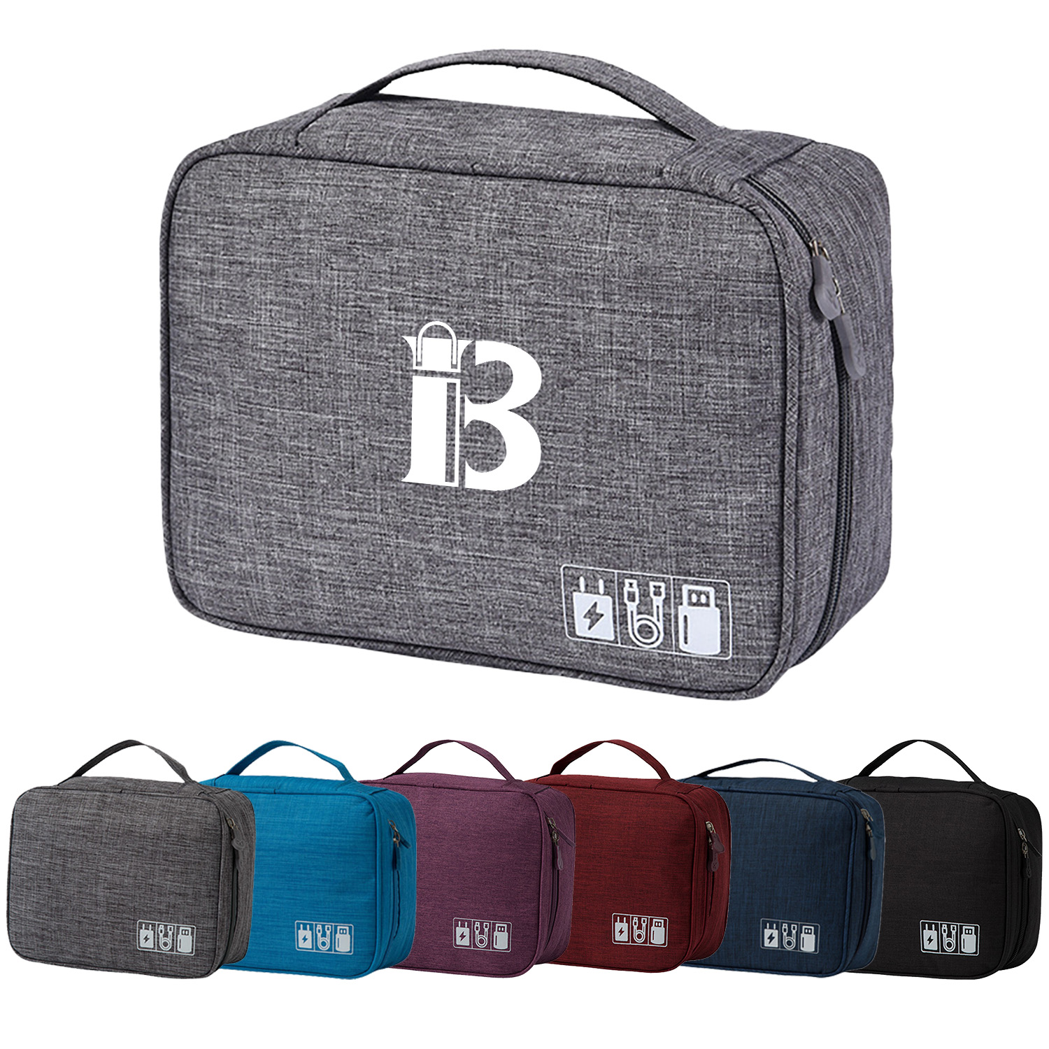 Electronic Accessories Organizer Bag Makeup Train Case 2