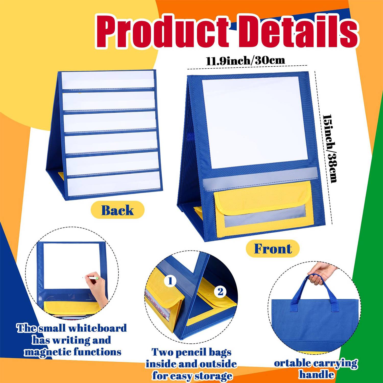 Magnetic Desktop Pocket Chart Stand 5