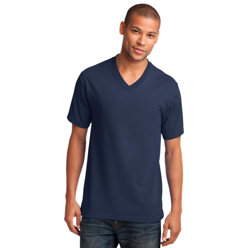 Port & Company Core Cotton V-Neck Tee. 10