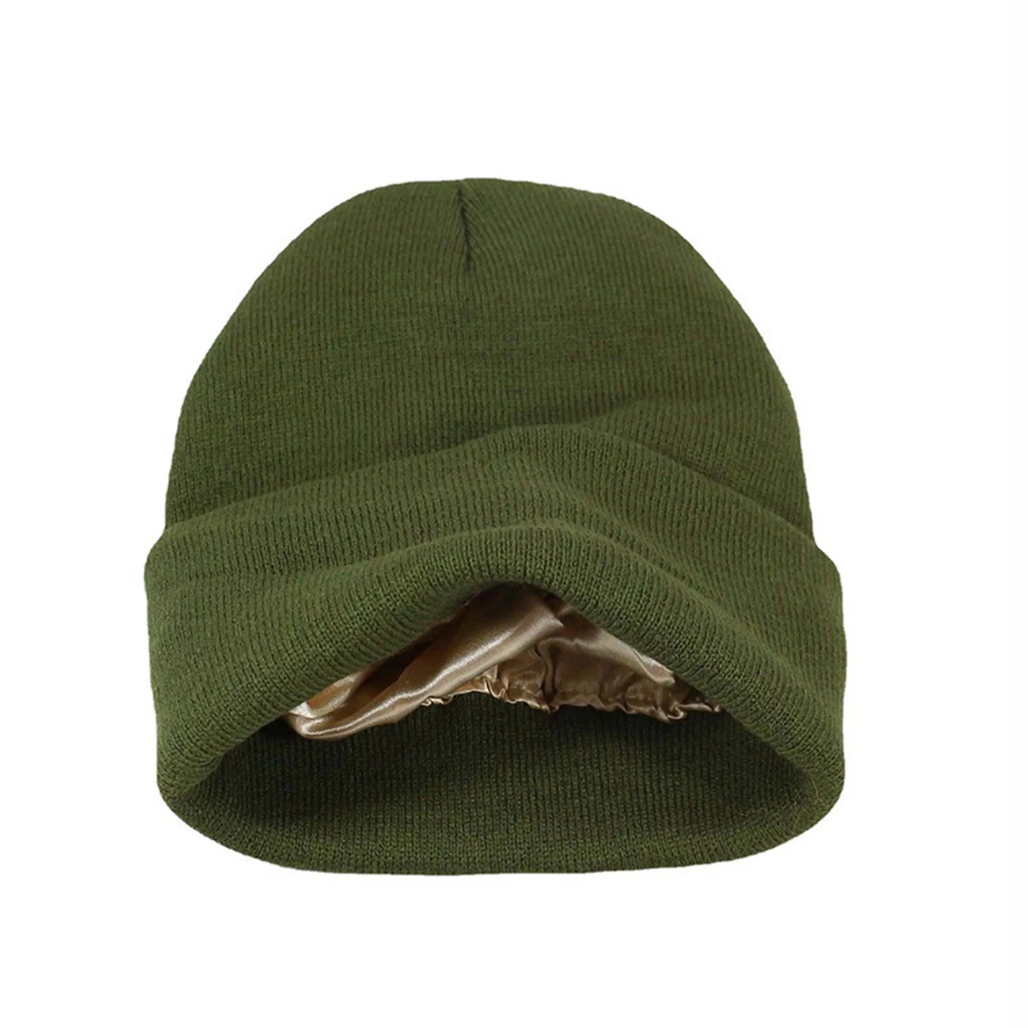 Kinitted Beanie Cap With Satin Lined 10