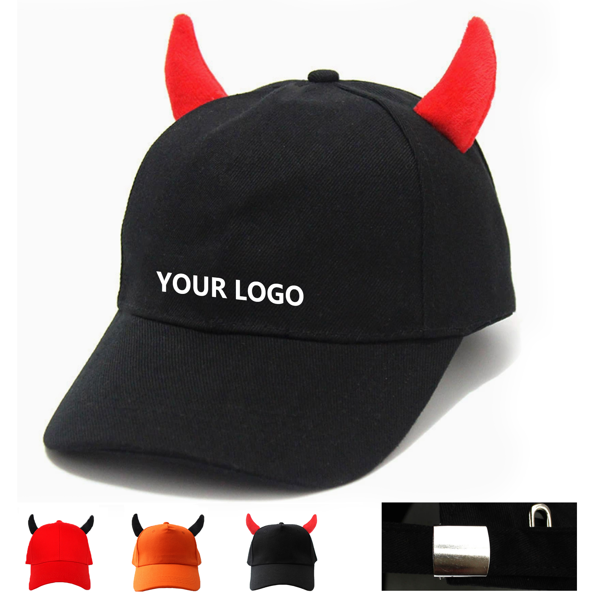 5 pannel Ox Horn Baseball Caps 2