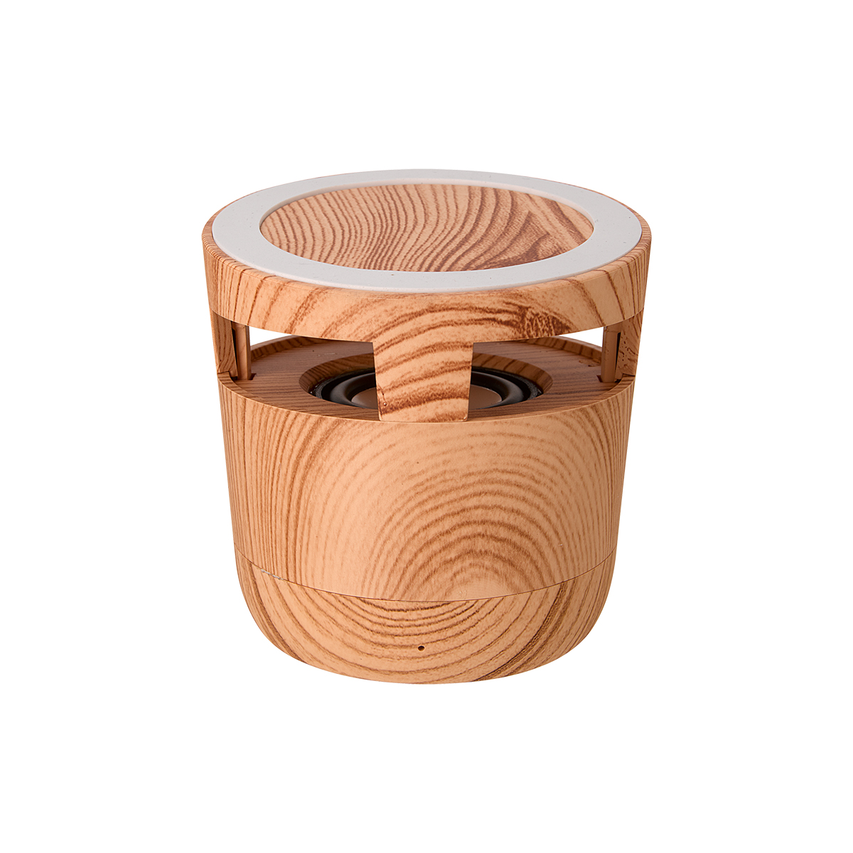 Woodgrain Wireless Charging Pad And Speaker 2.0 1