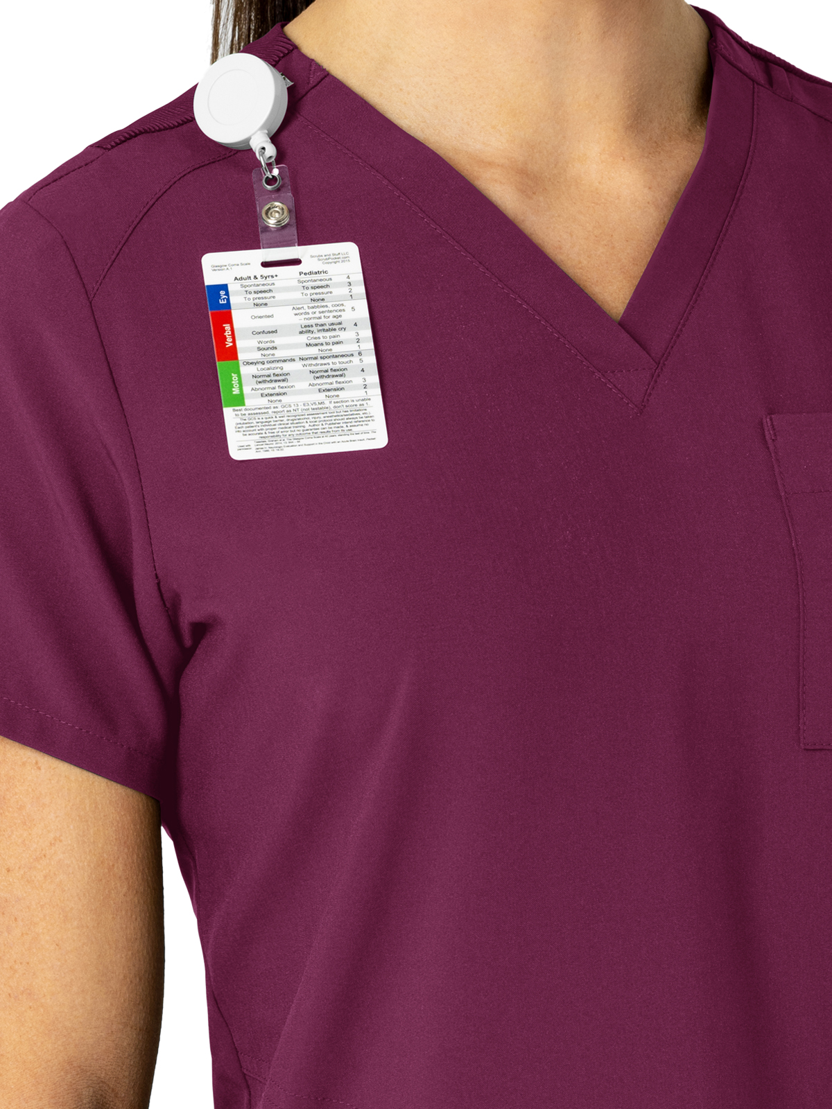 Wink - W123 - Women's Three-Pocket Flex-N-Reach V-Neck Top 46