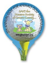 USA Made Premium UV Window Micro-Suction Cling Decal (2"x2.75") Golf Ball & Tee