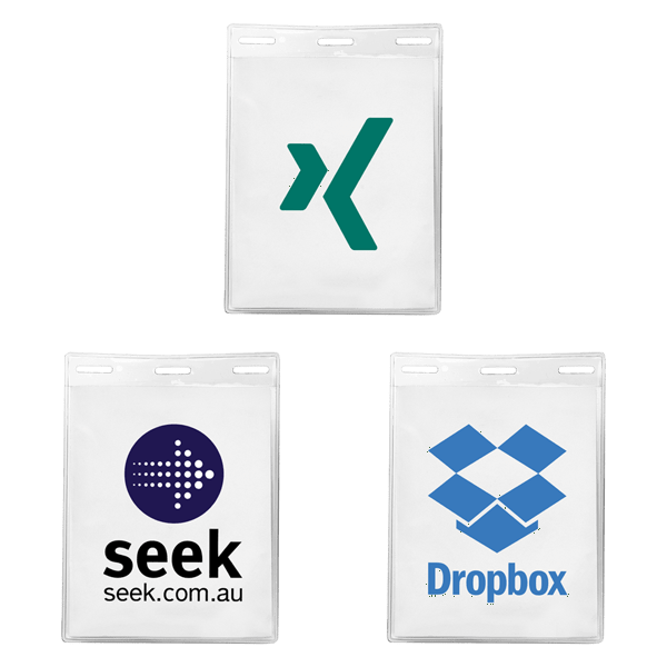 3 5/16" x 4 1/4" Printed Vertical Vinyl Pouch 2