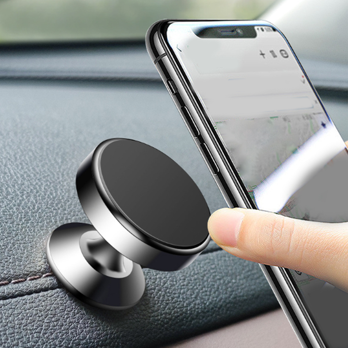 Magnetic Car Phone Mount with Metal Base and Custom Logo 7