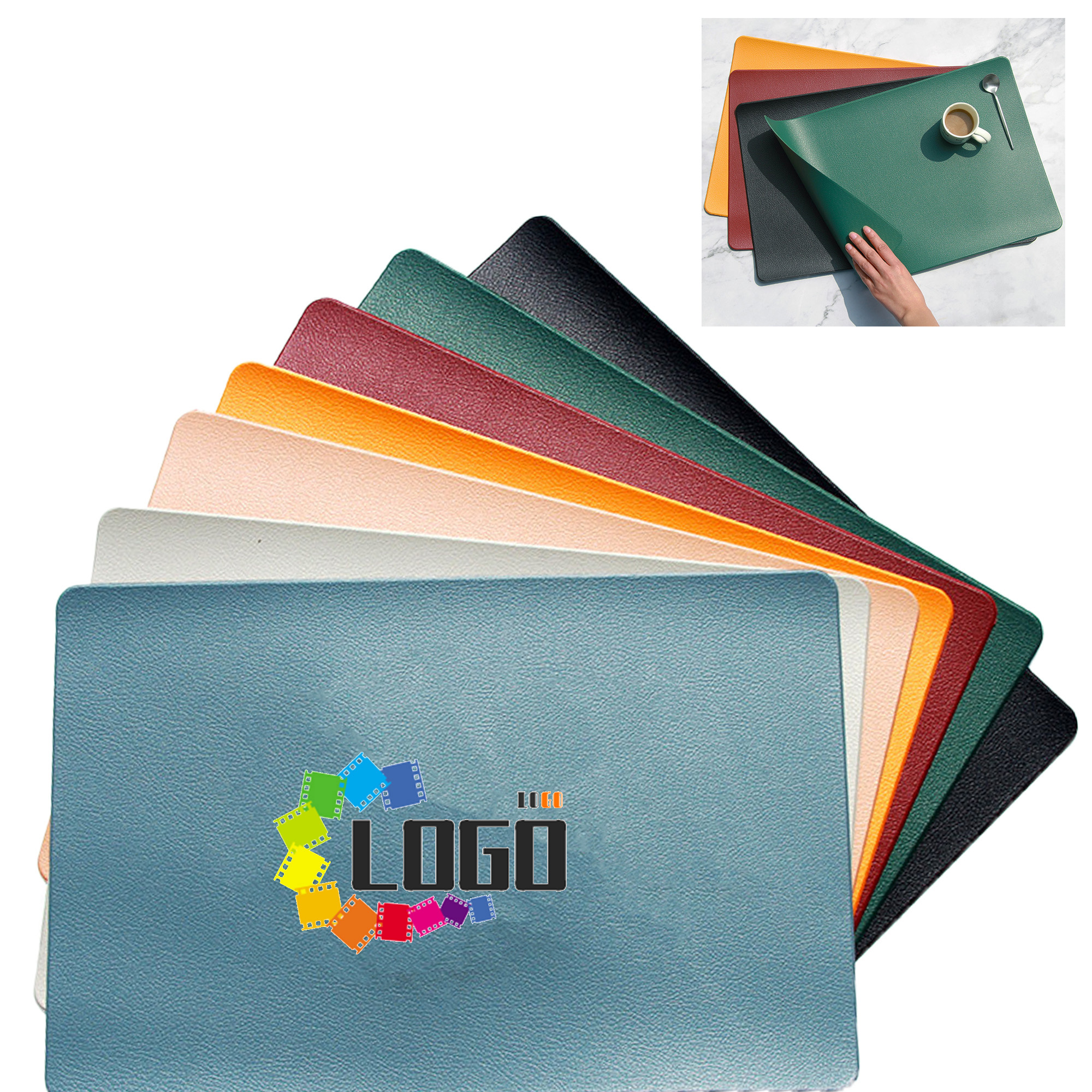 Leather non-slip placemat 2
