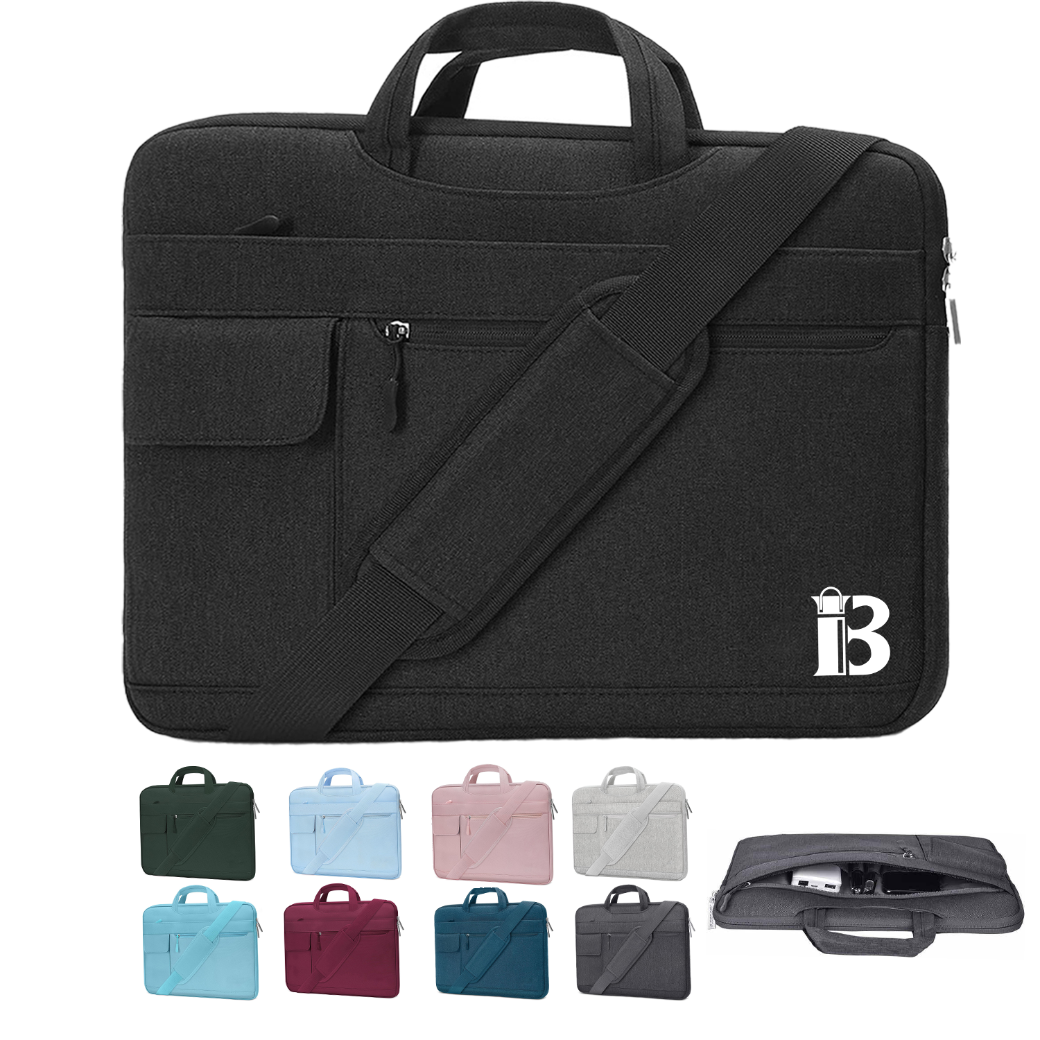 13 Inch Adjustable Strap Nylon Laptop Shoulder Bag 1
