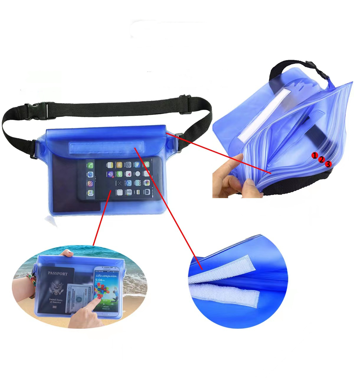 Waterproof Pouch With Waist Strap 3