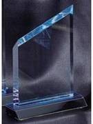 7" Wedge Blue Mirror Acrylic Award 2